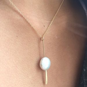 Coin stick necklace